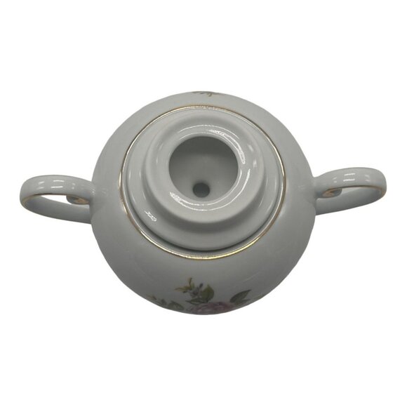 VTG Old Foley HARMONY ROSE Cream & Sugar Set Floral Design Gold Trim Bone China - Picture 11 of 12